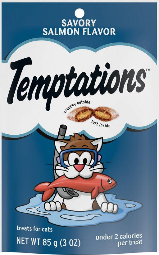Temptations Savory Salmon Flavor Cat Treats - 058496723040