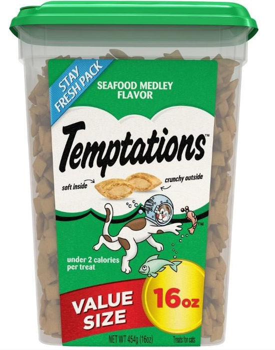 Temptations Seafood Medley Flavor Cat Treats - 023100107561