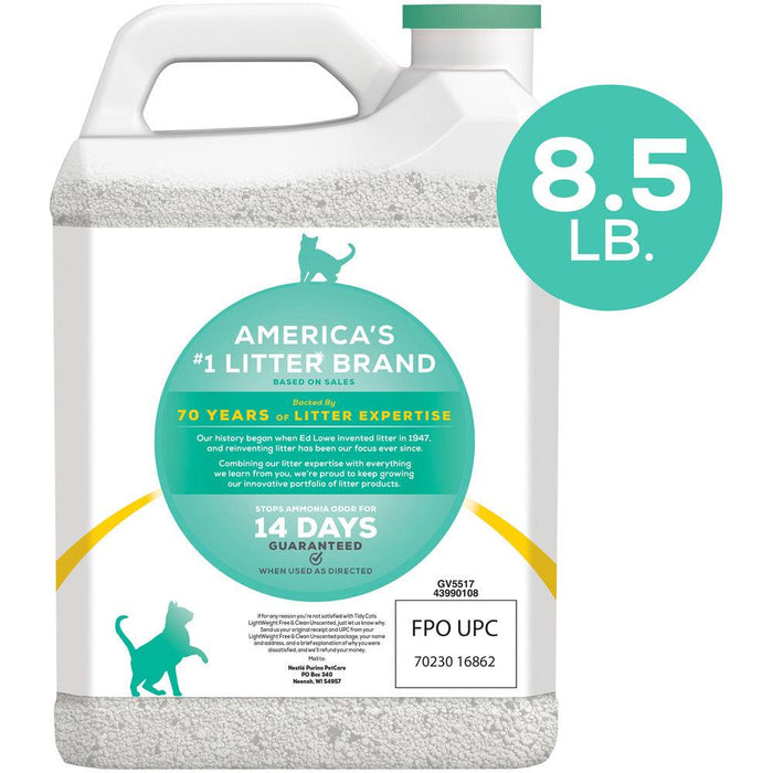 Tidy Cats Low Dust Clumping Cat Litter Lightweight Free & Clean Unscented Multi Cat Litter - 070230168627