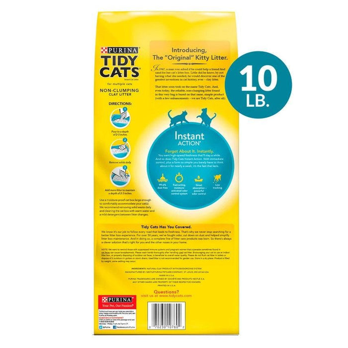 Tidy Cats Non Clumping Instant Action Immediate Odor Control Cat Litter - 070230107602