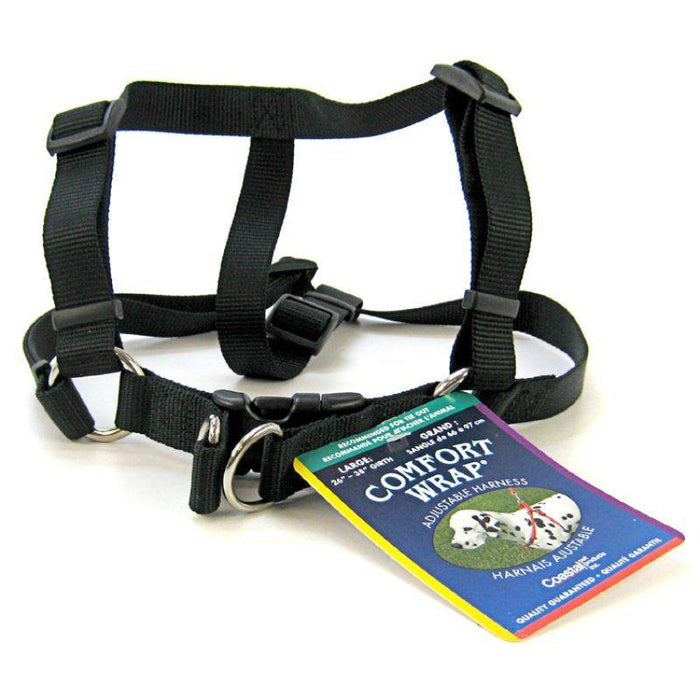 Tuff Collar Comfort Wrap Nylon Adjustable Harness - Black - 076484069338