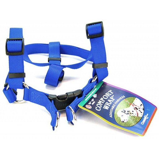 Tuff Collar Comfort Wrap Nylon Adjustable Harness - Blue - 076484069345