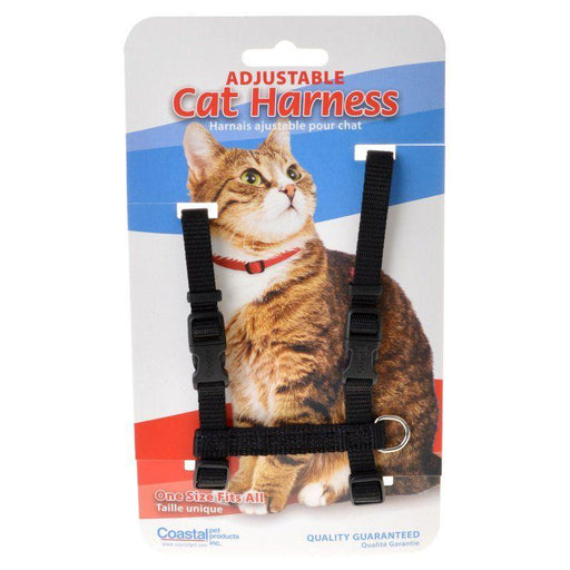 Tuff Collar Nylon Adjustable Cat Harness - Black - 076484063411