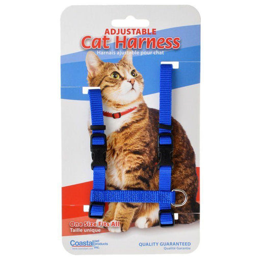Tuff Collar Nylon Adjustable Cat Harness - Blue - 076484063428