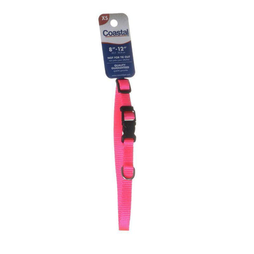 Tuff Collar Nylon Adjustable Collar - Neon Pink - 076484046957
