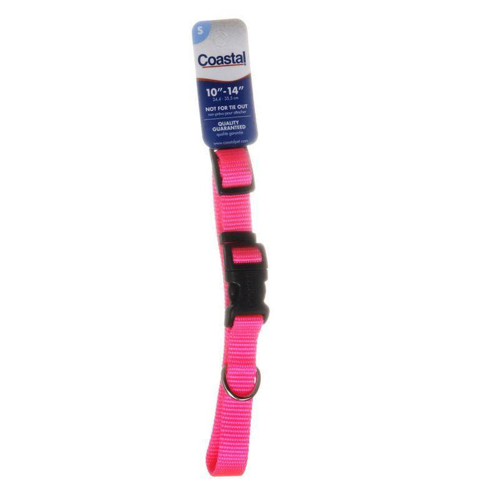 Tuff Collar Nylon Adjustable Collar - Neon Pink - 076484046131