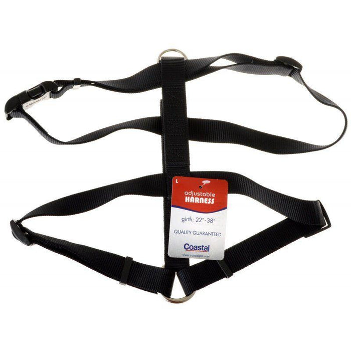 Tuff Collar Nylon Adjustable Harness - Black - 076484089008