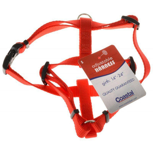 Tuff Collar Nylon Adjustable Harness - Red - 076484088629