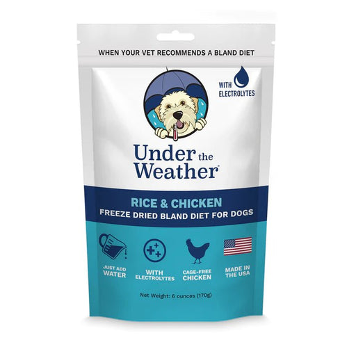 Under The Weather Rice and Chicken Freeze Dried Bland Diet for Dogs, 6oz - 852303008142