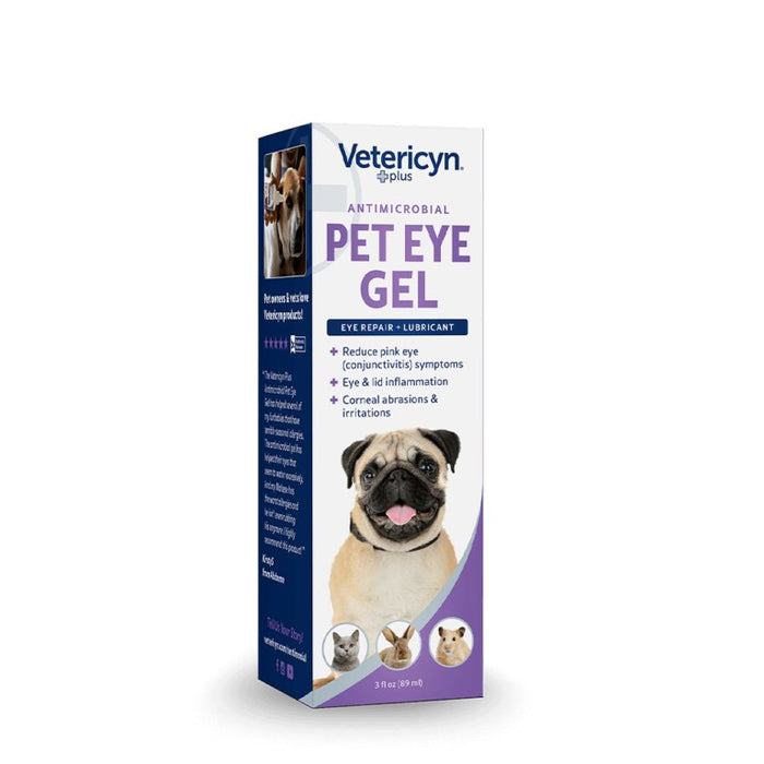 Vetericyn Plus Antimicrobial Eye Gel for Pets, 3oz - 818582010238