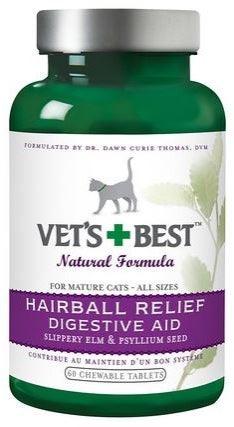 Vet's Best Hairball Relief Digestive Aid Cat Supplement - 031658101139