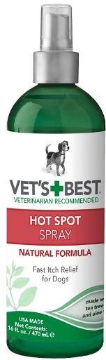 Vets Best Hot Spot Itch Relief Spray for Dogs - 031658100088