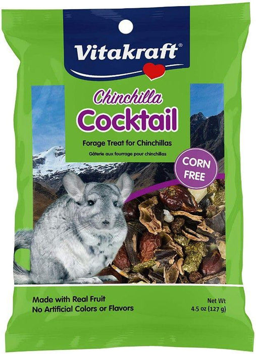 Vitakraft Chinchilla Cocktail Forage Treat Made With Real Fruit - 051233250656