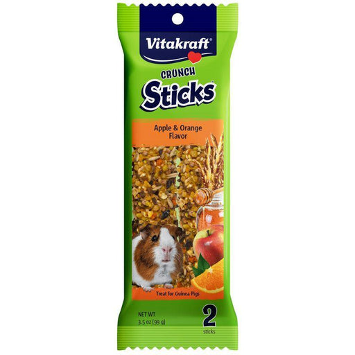 Vitakraft Crunch Sticks Guinea Pig Treats - Apple & Orange Flavor - 051233317076