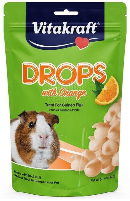 Vitakraft Drops with Orange for Pet Guinea Pigs - 051233254463