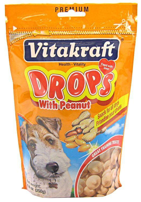 VitaKraft Drops with Peanut Dog Treats - 051233230030