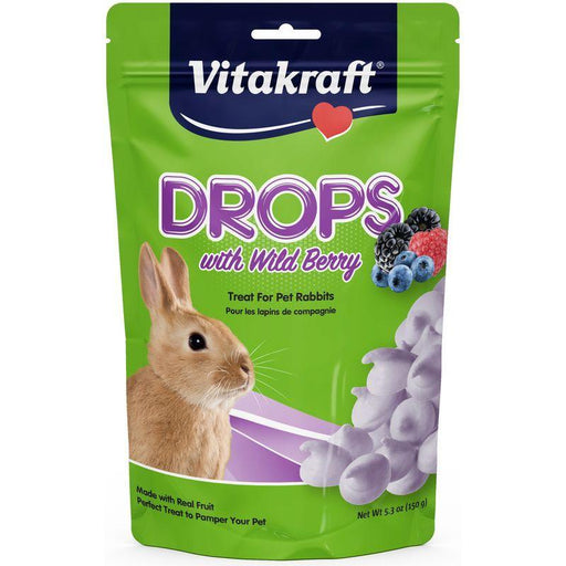 Vitakraft Drops with Wild Berry for Pet Rabbits - 051233254432