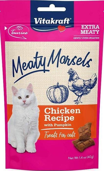 VitaKraft Meaty Morsels Chicken & Pumkin Cat Treat - 051233359663
