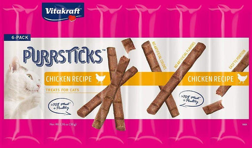 Vitakraft PurrSticks Chicken Treats for Cats - 051233359748