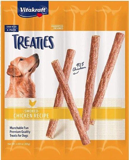 VitaKraft Treaties Smoked Chicken Grab-n-Go Dog Treats - 051233359908
