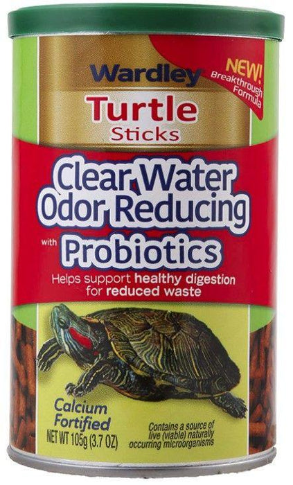 Wardley Calcium Fortified Clear Water, Odor Reducing Turtle Sticks with Probiotics - 043324157654
