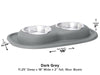 WeatherTech Double Low Pet Feeding System - 16 oz Stainless Steel Bowls - 787765788199
