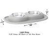 WeatherTech Double Low Pet Feeding System - 16 oz Stainless Steel Bowls - 787765204620