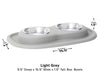 WeatherTech Double Low Pet Feeding System - 8 oz Stainless Steel Bowls - 787765723336