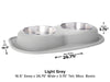 WeatherTech Double Low Pet Feeding System - 96 oz Stainless Steel Bowls - 787765567787