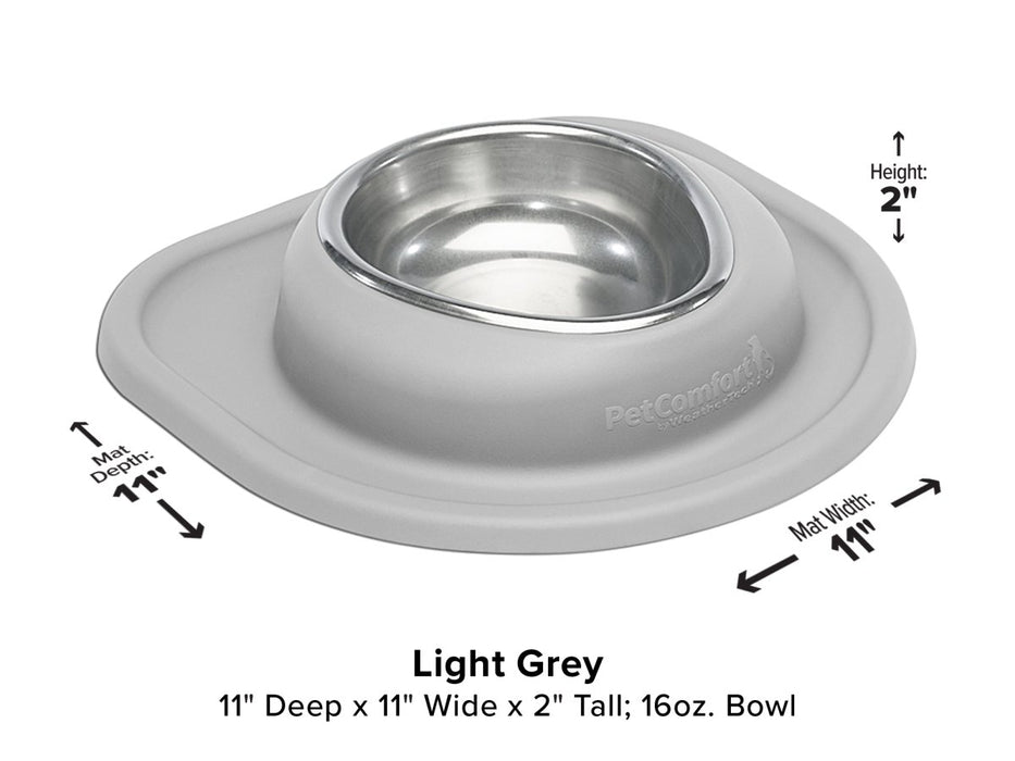 WeatherTech Single Low Pet Feeding System - 16 oz Stainless Steel Bowl - 787765278720