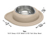 WeatherTech Single Low Pet Feeding System - 32 oz Stainless Steel Bowl - 787765581509