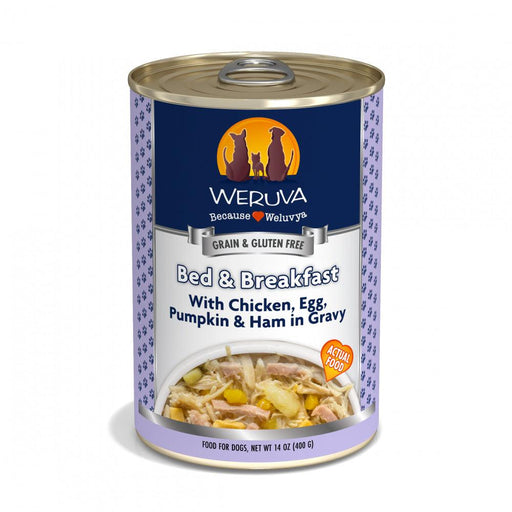 Weruva Bed & Breakfast with Chicken, Egg, Pumpkin & Ham in Gravy Canned Dog Food - 878408006227