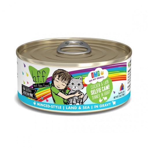 Weruva BFF Oh My Gravy Selfie Cam Grain Free Chicken & Lamb in Gravy Canned Cat Food - 813778014090