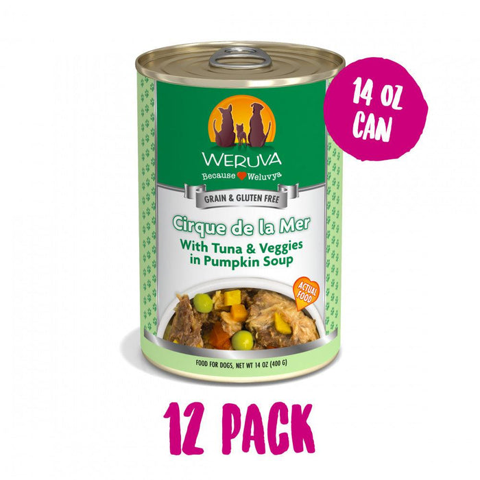 Weruva Cirque de la Mer with Tuna & Veggies in Pumpkin Soup Canned Dog Food - 878408004407