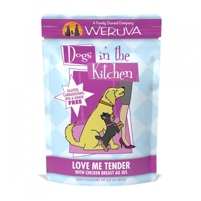 Weruva Dogs in the Kitchen Love Me Tender Grain Free Chicken Dog Food Pouch - 878408004612