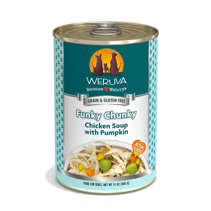 Weruva Funky Chunky Chicken Soup with Pumpkin Canned Dog Food - 878408006135