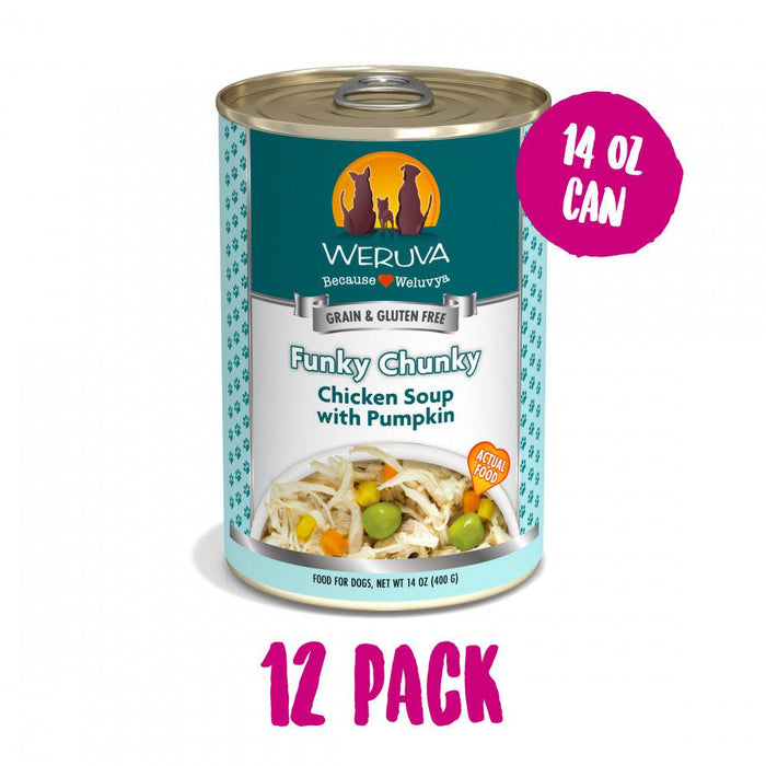 Weruva Funky Chunky Chicken Soup with Pumpkin Canned Dog Food - 878408006135