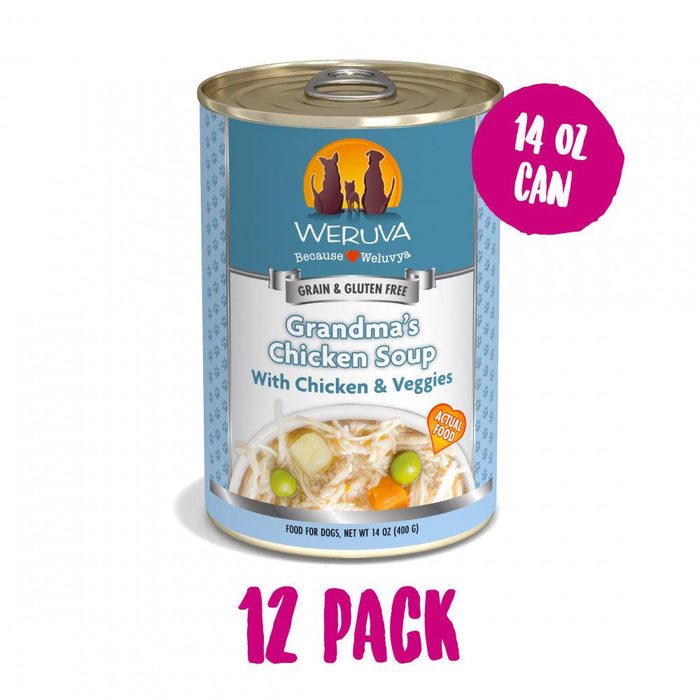 Weruva Grandma's Chicken Soup with Chicken & Veggies Canned Dog Food - 878408004124