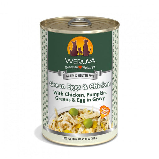 Weruva Green Eggs & Chicken with Chicken, Pumpkin, Greens & Eggs Canned Dog Food - 878408004155