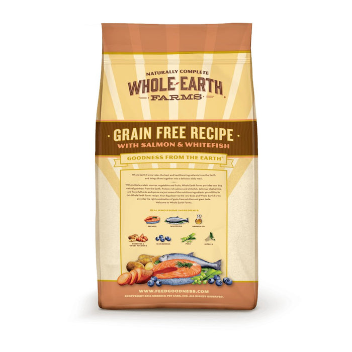 Whole Earth Farms Grain Free Recipe Salmon and Whitefish Dry Dog Food - 022808855804