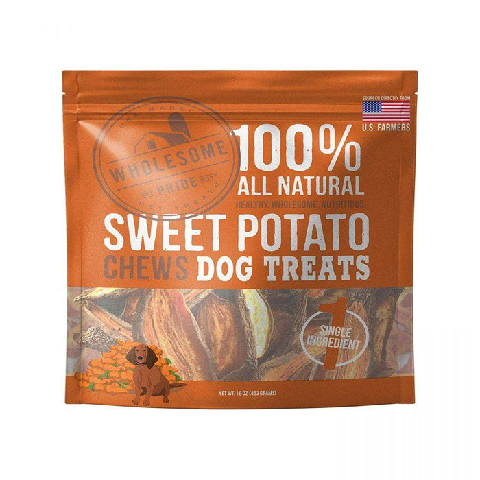 Wholesome Pride Sweet Potato Chews Dog Treats - 853614005257