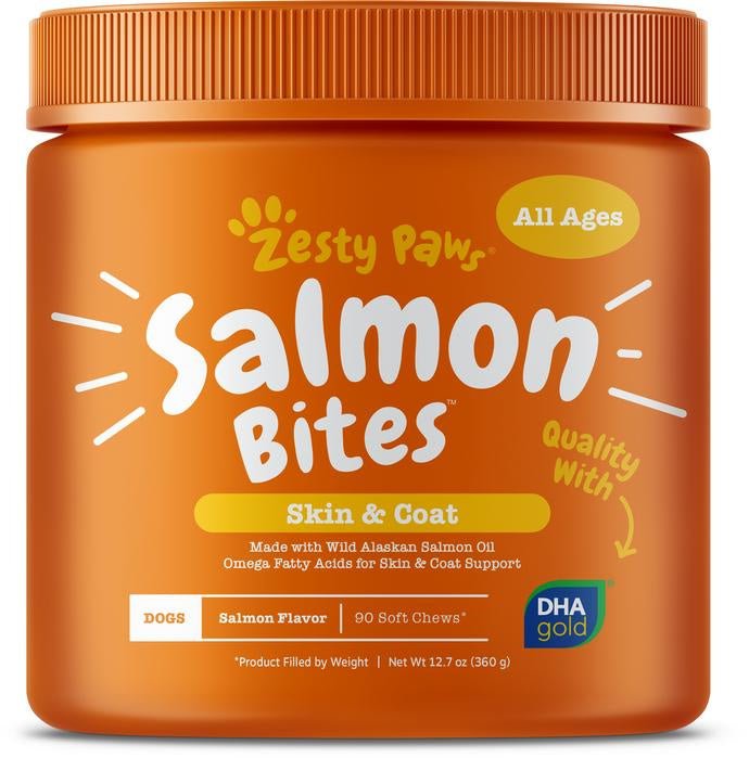 Zesty Paws Salmon Bites - 856521007420
