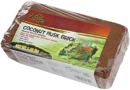 Zilla Coconut Husk Premium Reptile Bedding Brick - 096316700390