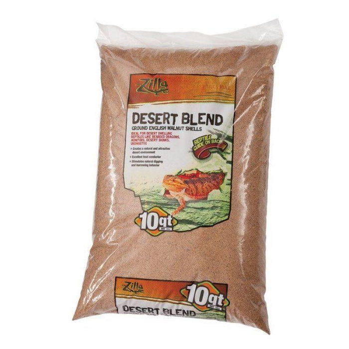 Zilla Desert Blend Ground English Walnut Shells Reptile Bedding - 096316700468