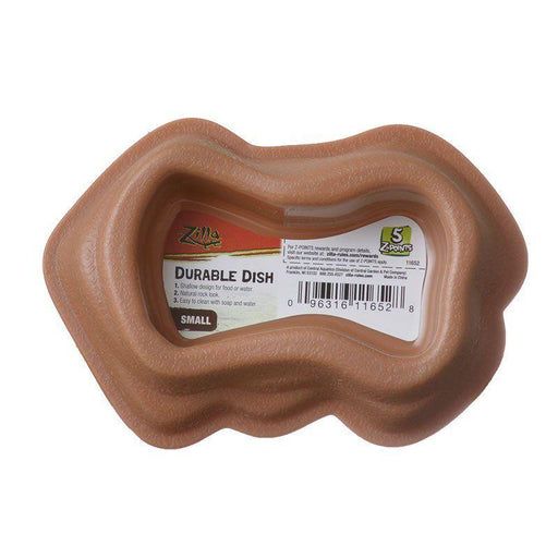 Zilla Durable Dish for Reptiles - Brown - 096316116528