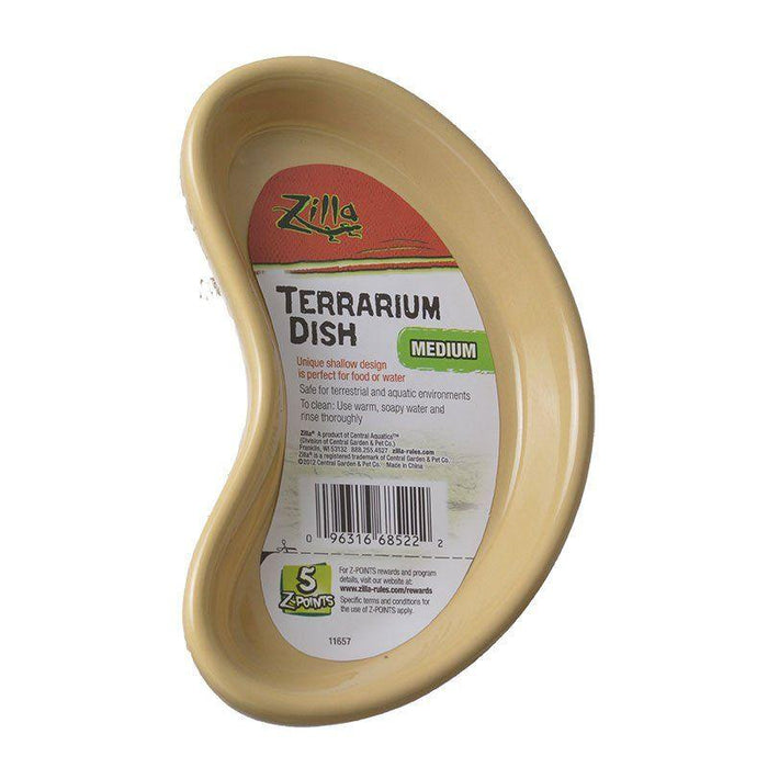 Zilla Kidney Shaped Terrarium Dish - Food or Water - 096316685222
