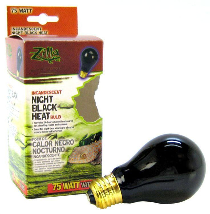 Zilla Night Time Black Light Incandescent Heat Bulb - 096316671386