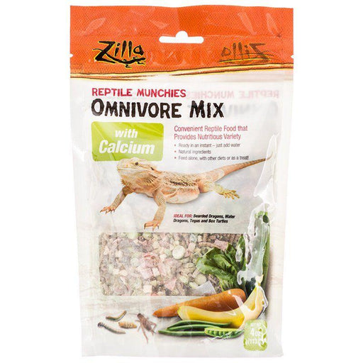Zilla Reptile Munchies - Omnivore Mix with Calcium - 096316096288
