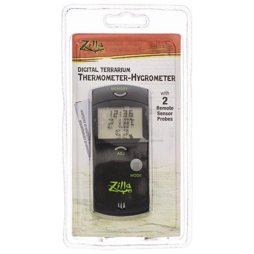 Zilla Terrarium Thermometer/Hygrometer Digital Gauge - 096316680289