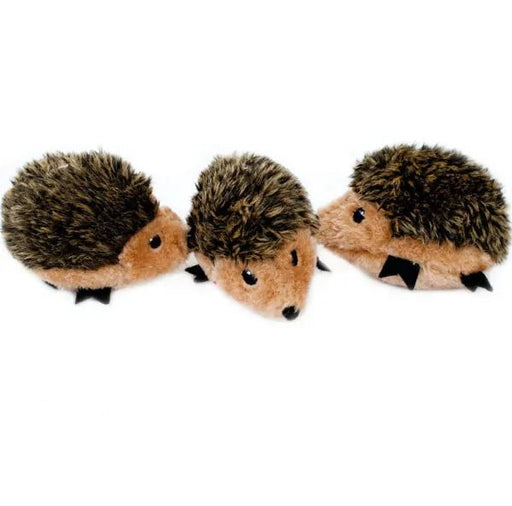 ZippyPaws Miniz Hedgehogs Plush Dog Toy - Pack of 3 - 818786011215